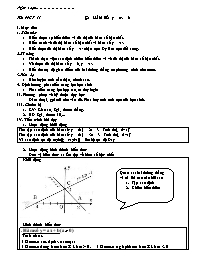 Giáo án Đại số Lớp 10 - Tiết 11, Bài 2: Hàm số y = ax + b