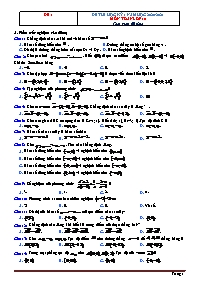 Bộ đề thi học kì I môn Toán Lớp 10 (Có đáp án