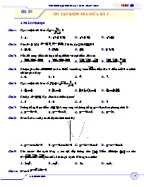 Đề ôn tập kiểm tra giữa kì 1 môn Toán Lớp 10 - Đề số 1 (Có đáp án) - Năm học 2022-2023