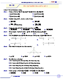 Đề ôn tập kiểm tra giữa kì 1 môn Toán Lớp 10 - Đề số 6 (Có đáp án) - Năm học 2021-2022