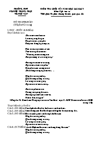 Đề tham khảo kiểm tra cuối học kì I Ngữ văn 10 - Năm học 2022-2023 - Trường THPT Nguyễn Trung Trực (Có đáp án)